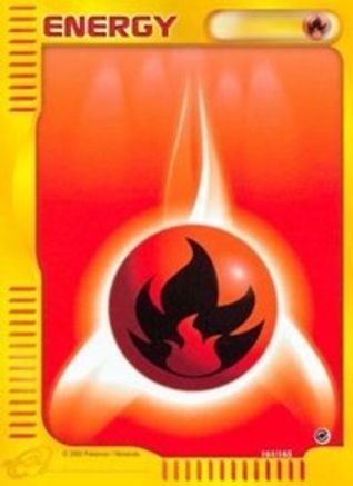 Basic Fire Energy (161) Reverse Holofoil - Expedition