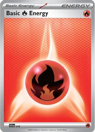 Basic Fire Energy (18) Reverse Holofoil - Scarlet & Violet
