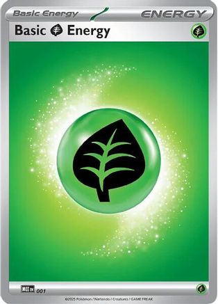 Basic Grass Energy (1) Reverse Holofoil - Mega Evolution