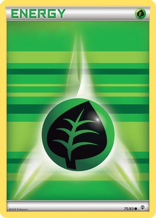 Basic Grass Energy (75) Reverse Holofoil - Generations