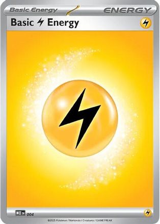 Basic Lightning Energy (4) Reverse Holofoil - Mega Evolution