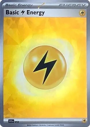 Basic Lightning Energy (Cracked Ice Holo) (12) Holofoil - Scarlet & Violet