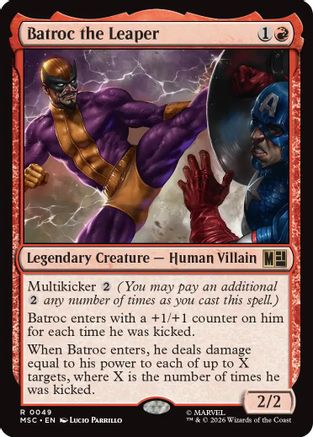 Batroc the Leaper (049) Surge Foil - Commander: Marvel Super Heroes