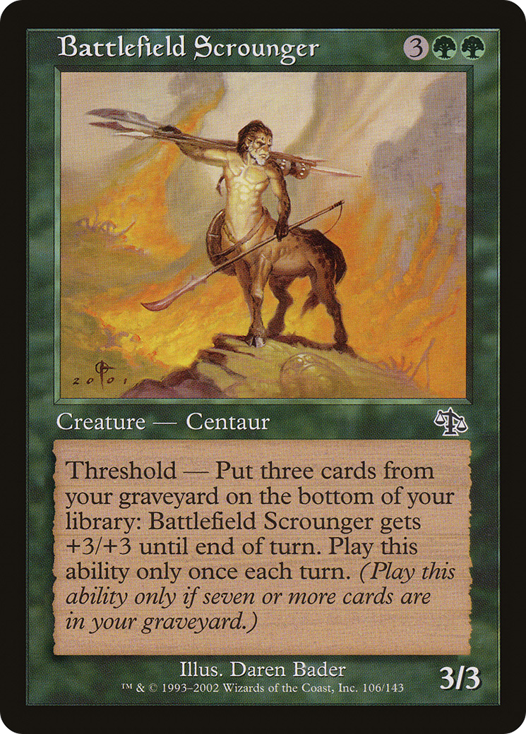 Battlefield Scrounger (106) Foil - Judgment