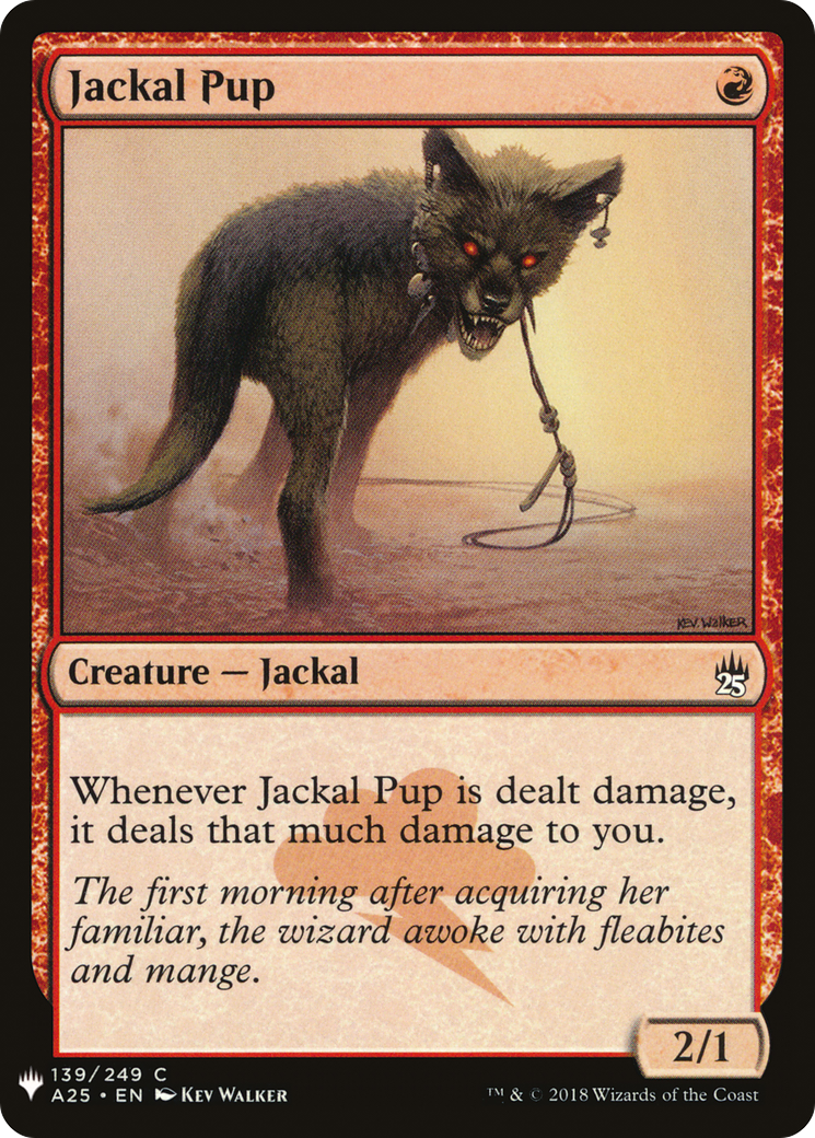 Jackal Pup (A25-139) - The List