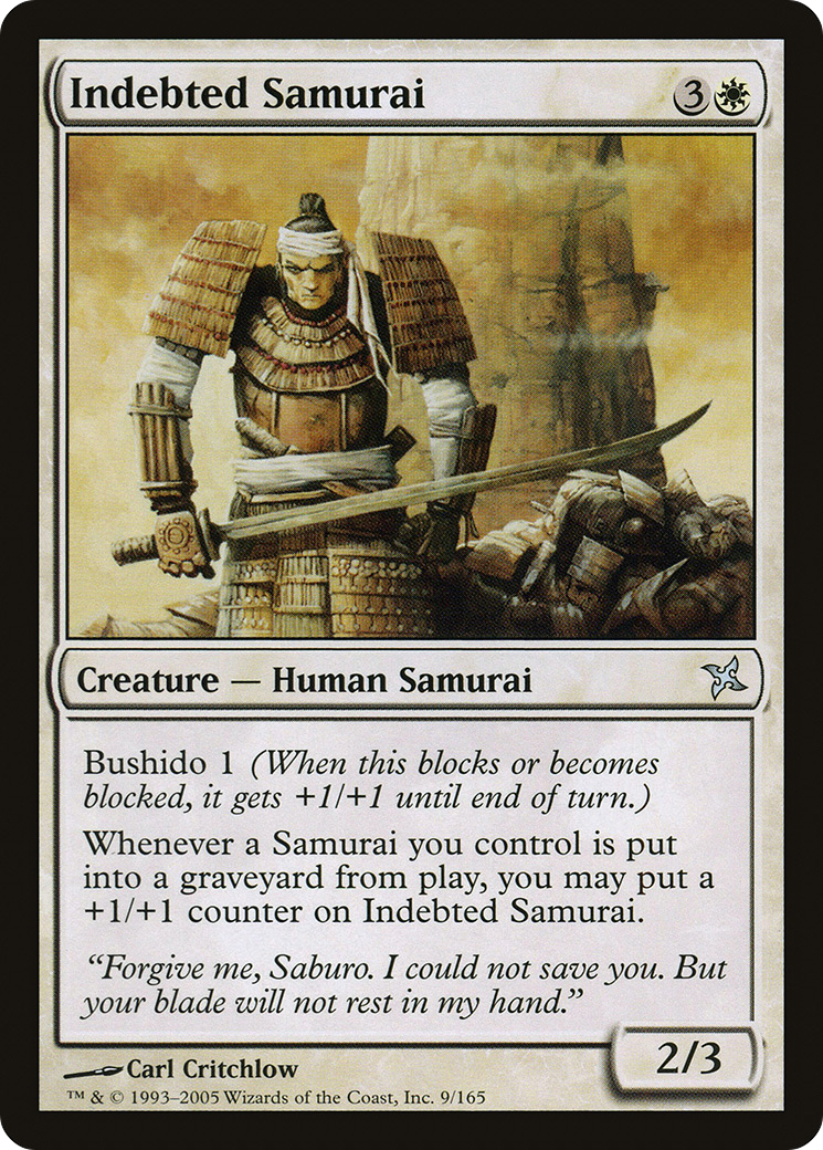 Indebted Samurai (009) Foil - Betrayers of Kamigawa