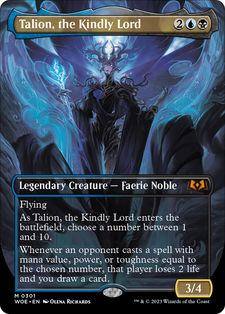 Talion, the Kindly Lord (Borderless) (301) - Wilds of Eldraine