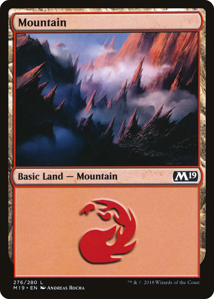 Mountain (276) Foil - Core Set 2019