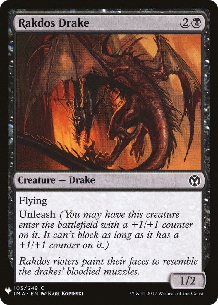 Rakdos Drake (IMA-103) - The List