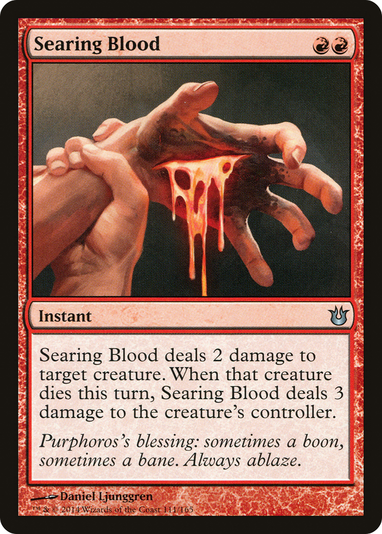 Searing Blood (111) Foil - Born of the Gods