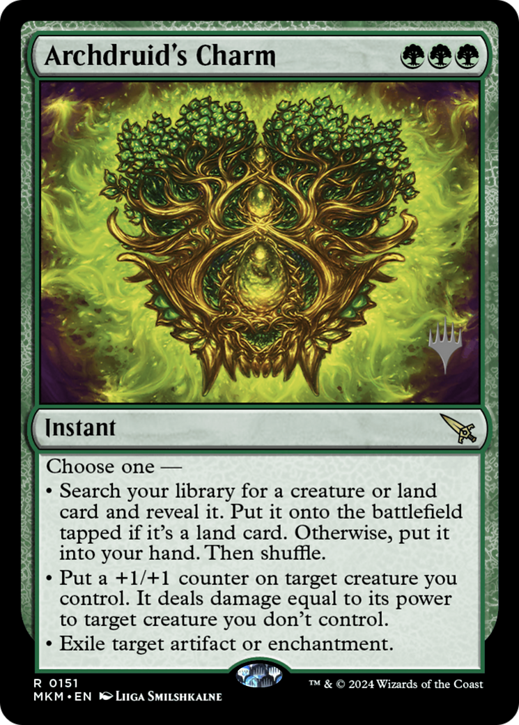 Archdruid's Charm (151) Foil - Murders at Karlov Manor Promos