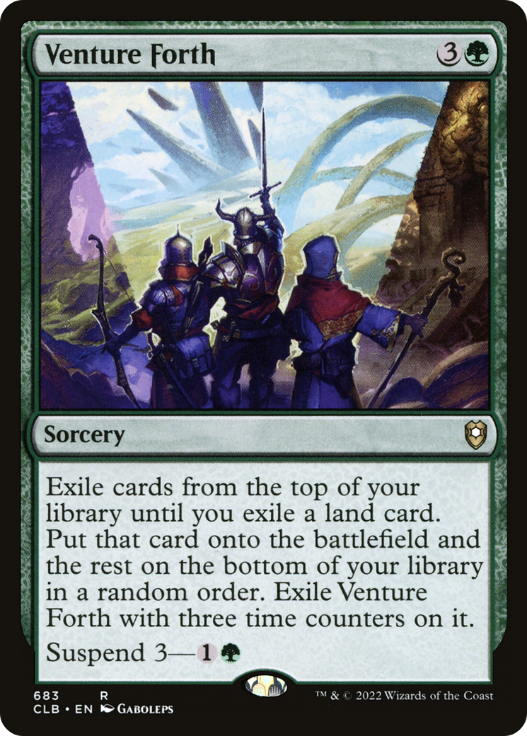 Venture Forth (683) - Commander Legends: Battle for Baldur's Gate