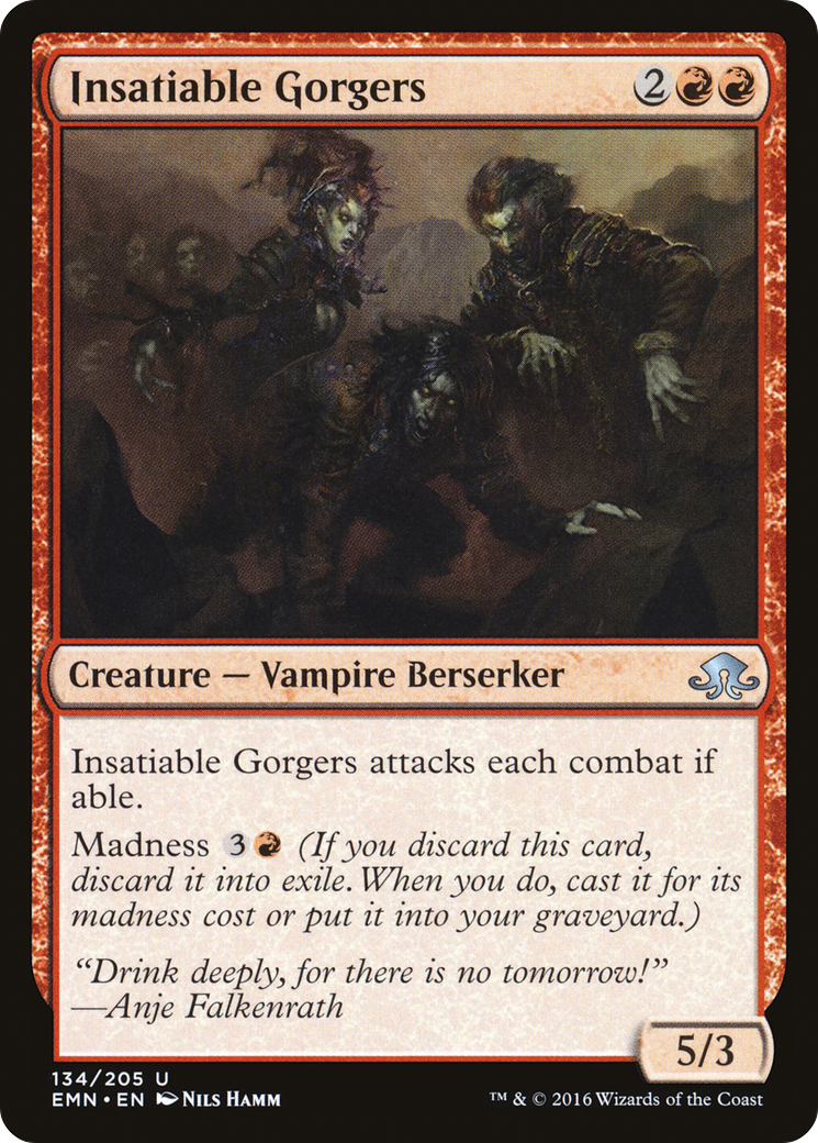 Insatiable Gorgers (134) Foil - Eldritch Moon