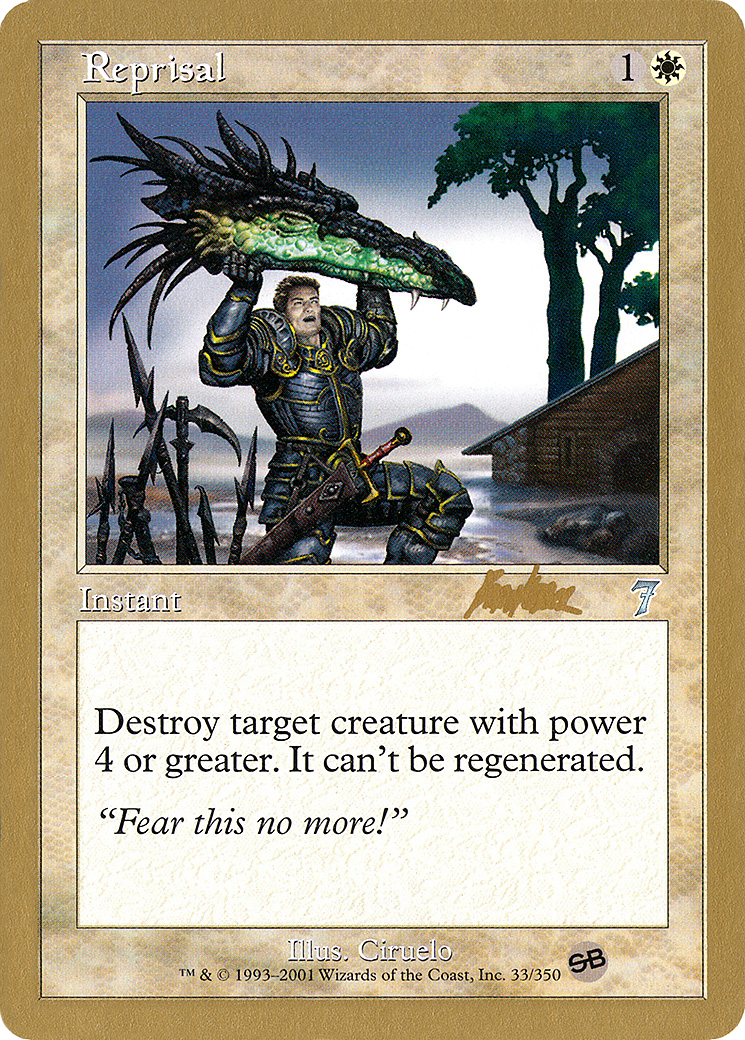 Reprisal - 2002 Brian Kibler (7ED) (SB) (Retro) - World Championship Decks 2002