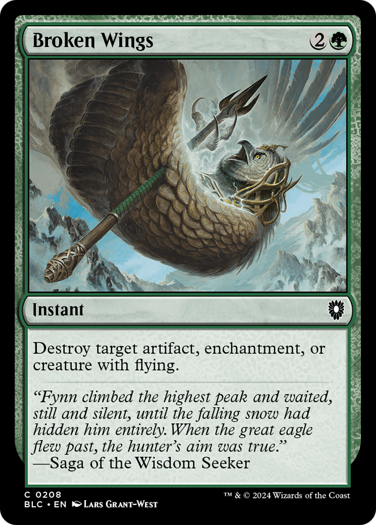Broken Wings (208) - Bloomburrow Commander