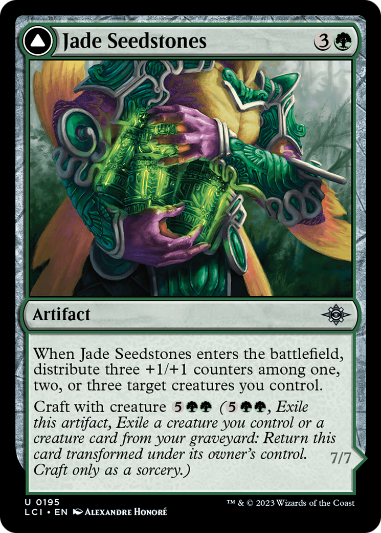 Jade Seedstones (195) Foil - The Lost Caverns of Ixalan