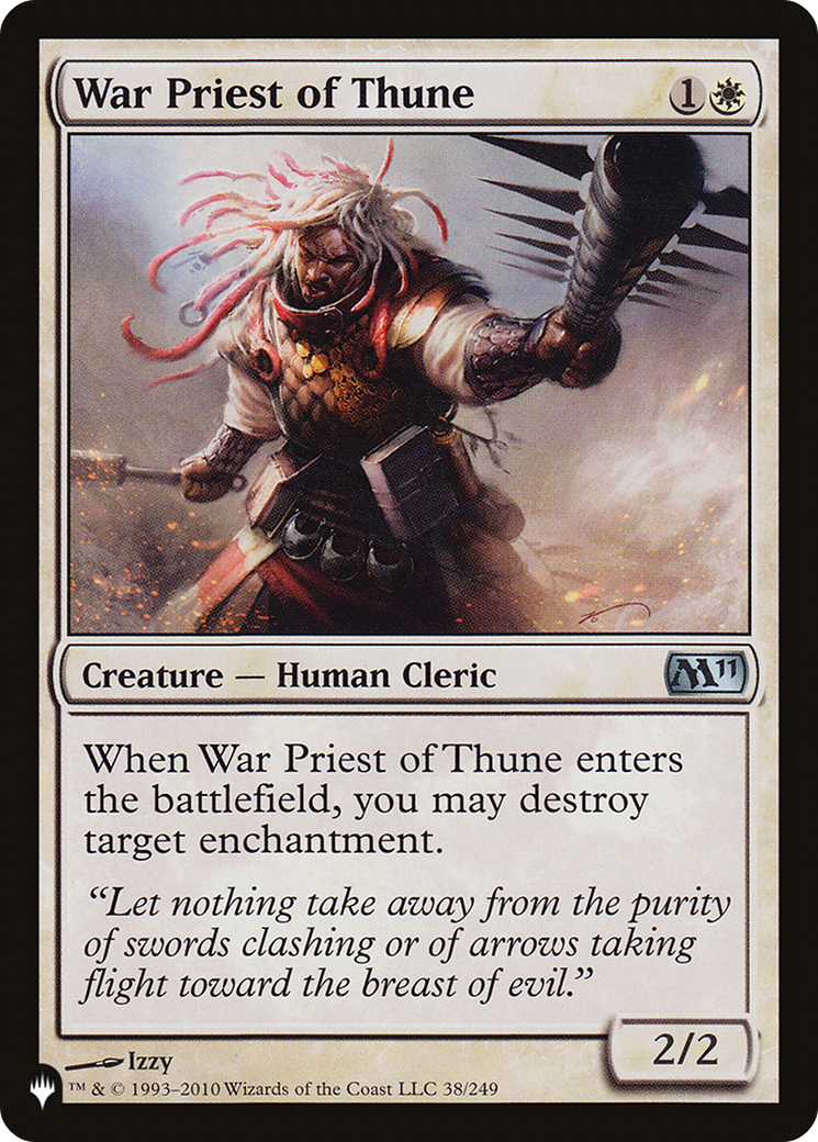 War Priest of Thune (M11-38) - The List