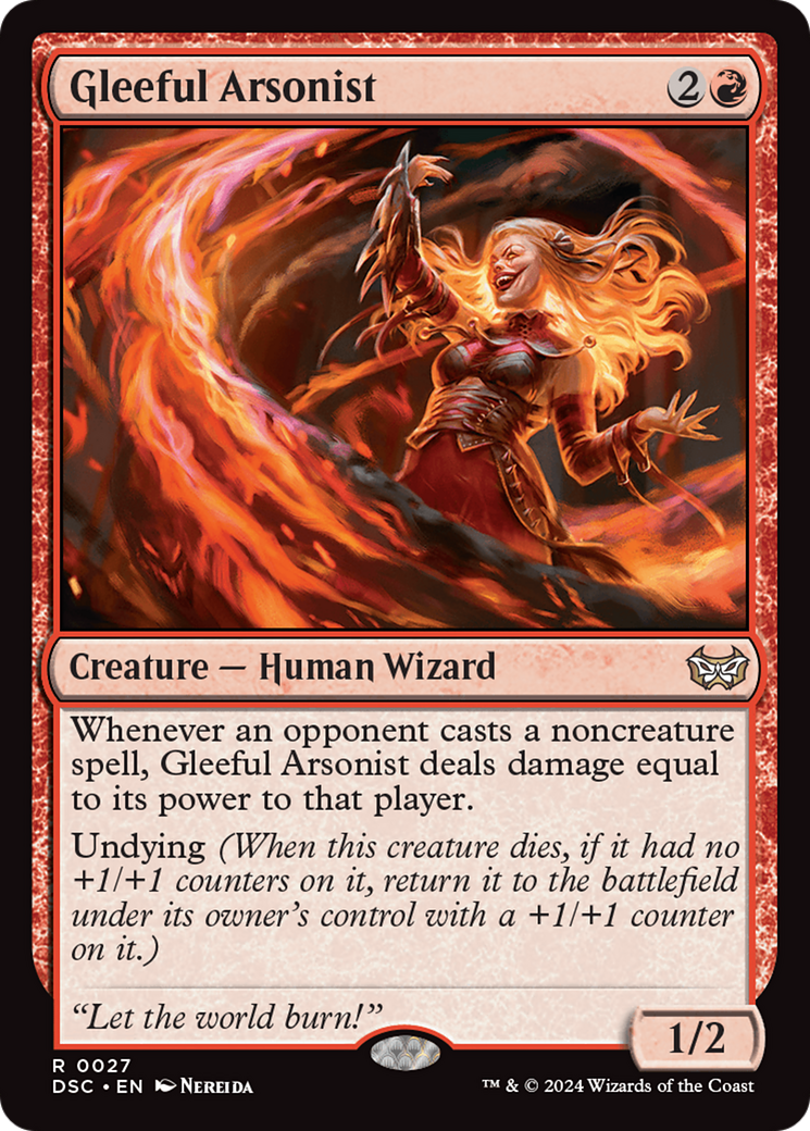 Gleeful Arsonist (027) - Duskmourn: House of Horror Commander