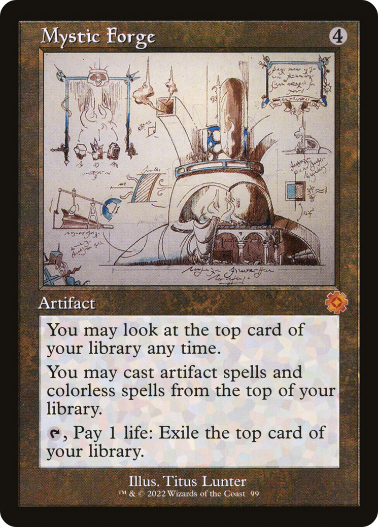 Mystic Forge (Schematic) (Retro) (099) Foil - The Brothers' War Retro Artifacts