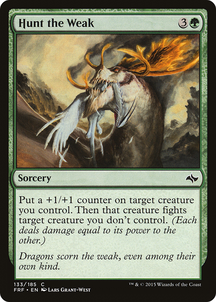 Hunt the Weak (133) Foil - Fate Reforged