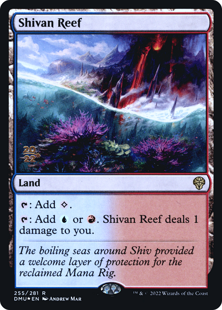 Shivan Reef (255s) Foil - Dominaria United Promos