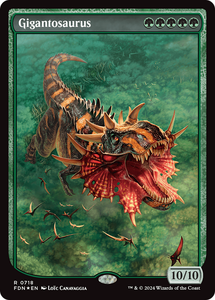 Gigantosaurus (Full Art) (718) Foil - Foundations