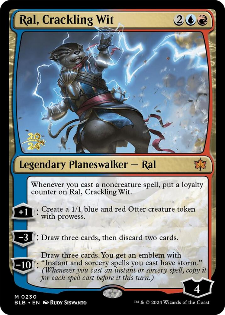 Ral, Crackling Wit (230) Foil - Bloomburrow Promos