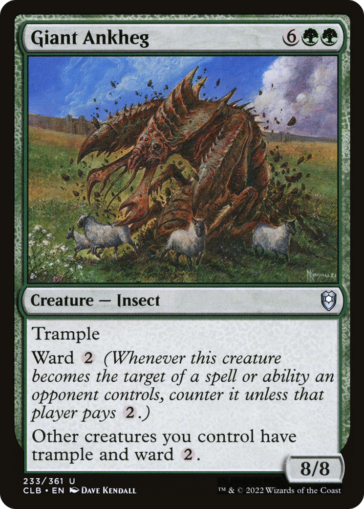 Giant Ankheg (233) - Commander Legends: Battle for Baldur's Gate