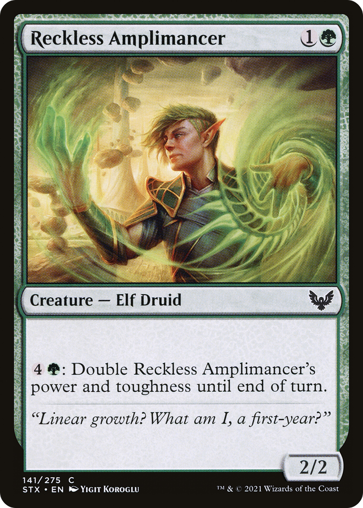 Reckless Amplimancer (141) Foil - Strixhaven: School of Mages