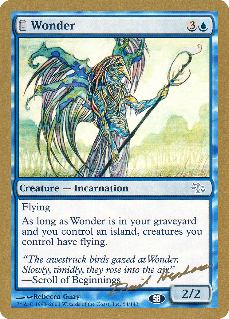 Wonder - 2003 Dave Humpherys (JUD) (SB) - World Championship Decks 2003