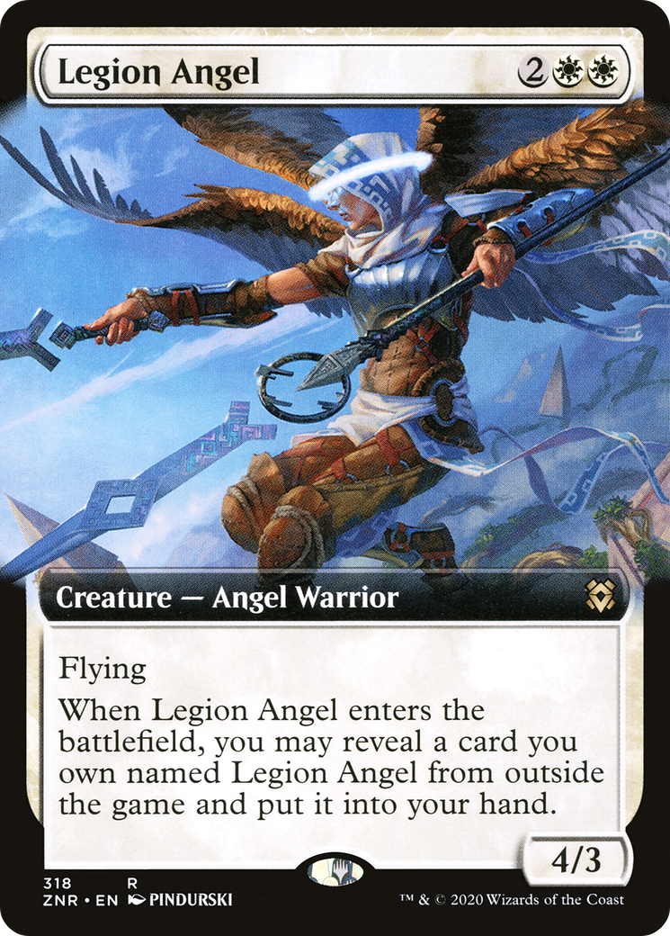 Legion Angel (Extended Art) (318) - Zendikar Rising