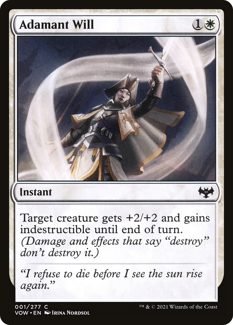 Adamant Will (001) - Innistrad: Crimson Vow
