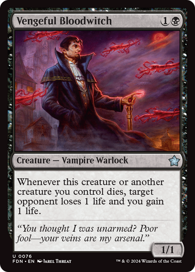 Vengeful Bloodwitch (076) Foil - Foundations