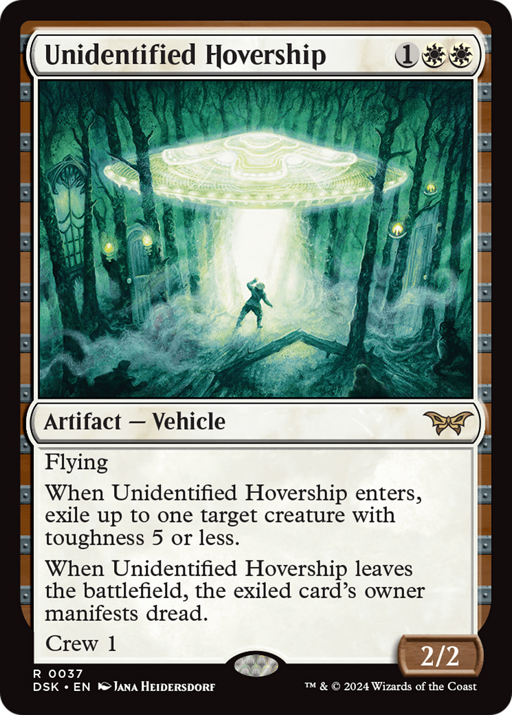 Unidentified Hovership (037) Foil - Duskmourn: House of Horror