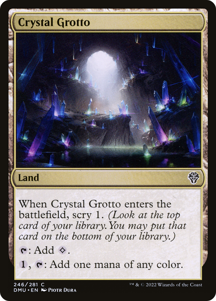 Crystal Grotto (246) Foil - Dominaria United