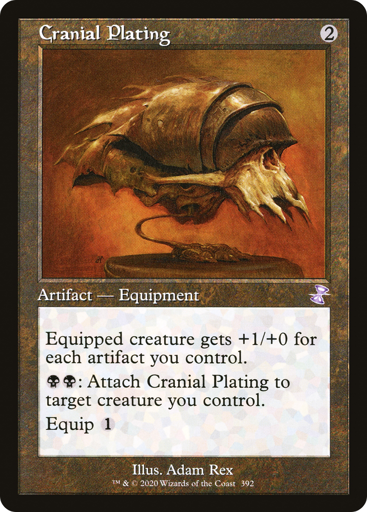 Cranial Plating (Retro) (392) Foil - Time Spiral Remastered