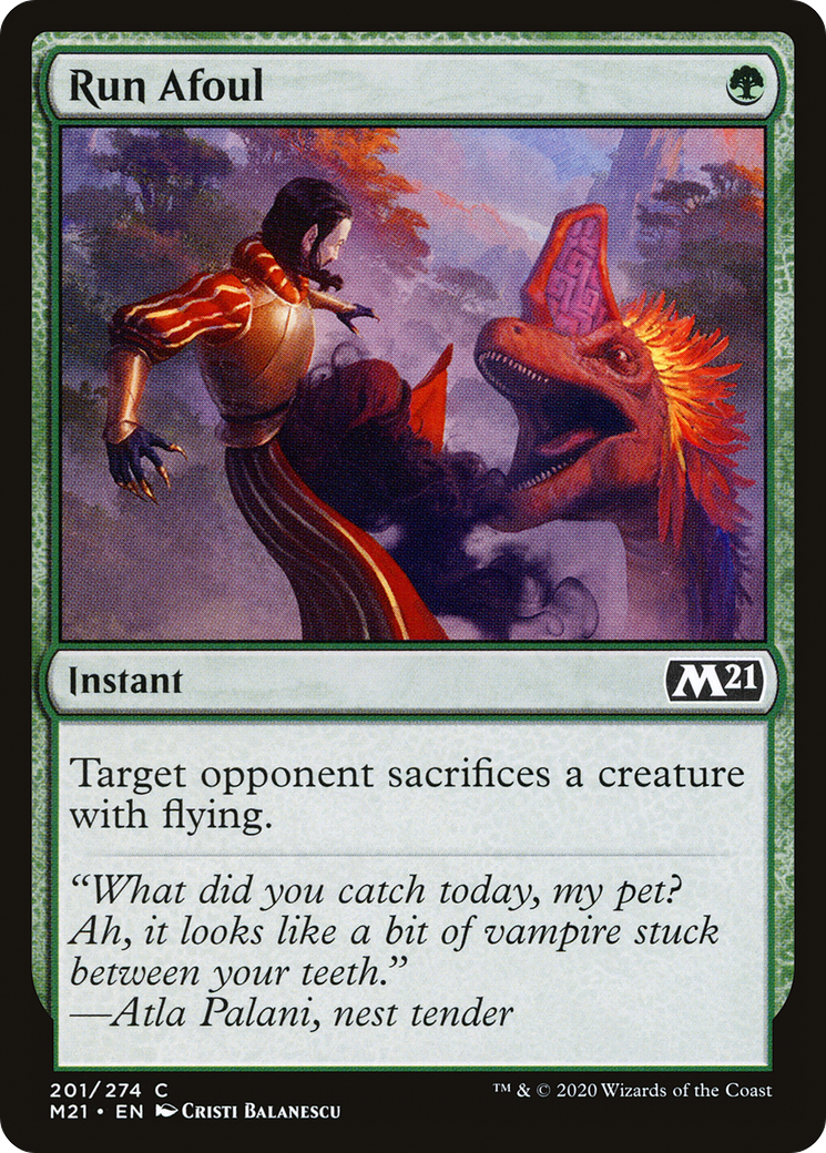 Run Afoul (201) Foil - Core Set 2021