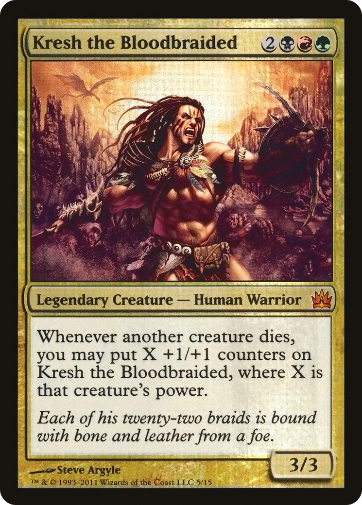 Kresh the Bloodbraided (005) Foil - From the Vault: Legends