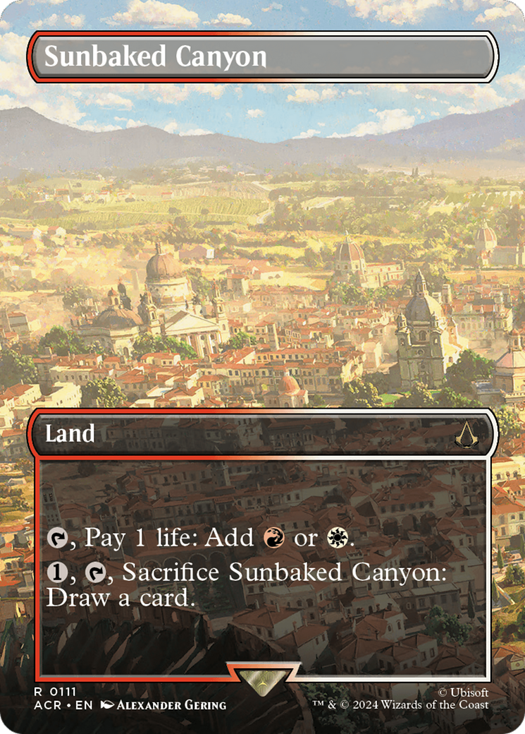 Sunbaked Canyon (Borderless) (111) Foil - Assassin's Creed
