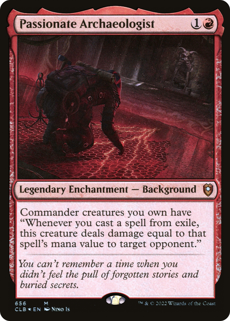 Passionate Archaeologist (656) Foil - Commander Legends: Battle for Baldur's Gate