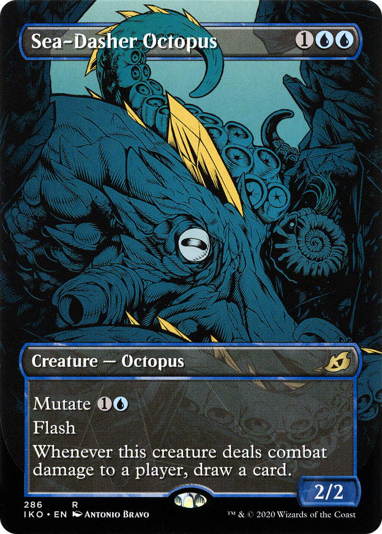 Sea-Dasher Octopus (Showcase) (286) - Ikoria: Lair of Behemoths