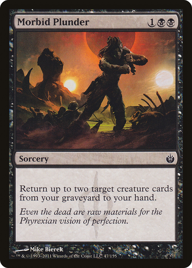 Morbid Plunder (047) - Mirrodin Besieged