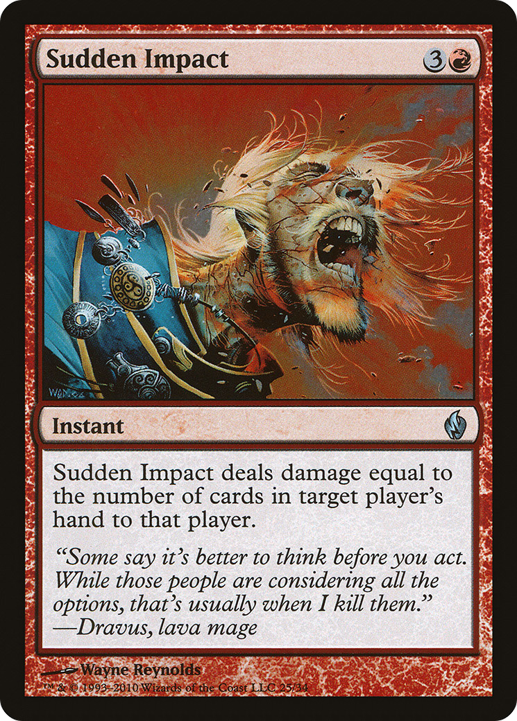 Sudden Impact (025) Foil - Premium Deck Series: Fire and Lightning