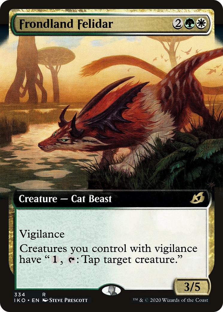 Frondland Felidar (Extended Art) (334) Foil - Ikoria: Lair of Behemoths