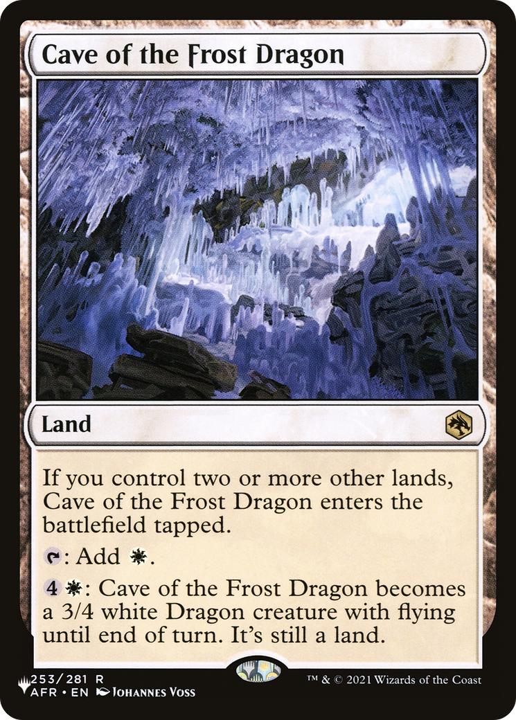 Cave of the Frost Dragon (AFR-253) - The List