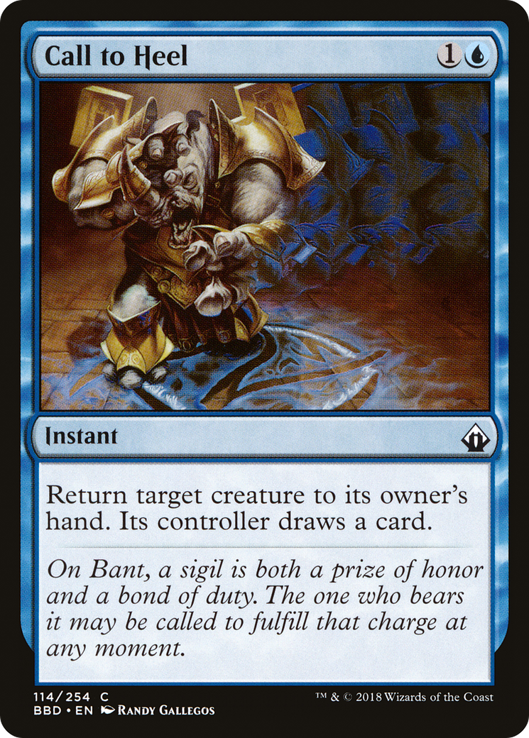 Call to Heel (114) Foil - Battlebond