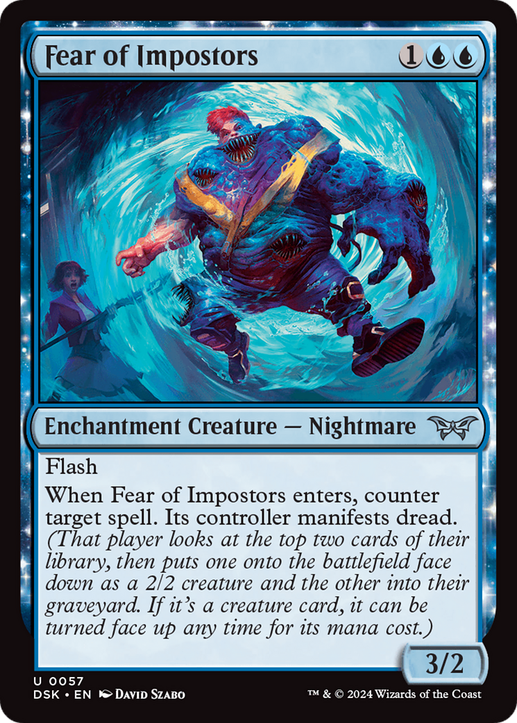 Fear of Impostors (057) Foil - Duskmourn: House of Horror