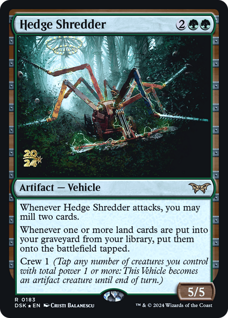 Hedge Shredder (183) Foil - Duskmourn: House of Horror Promos