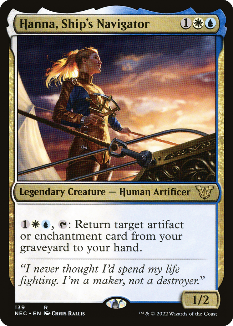 Hanna, Ship's Navigator (139) - Neon Dynasty Commander