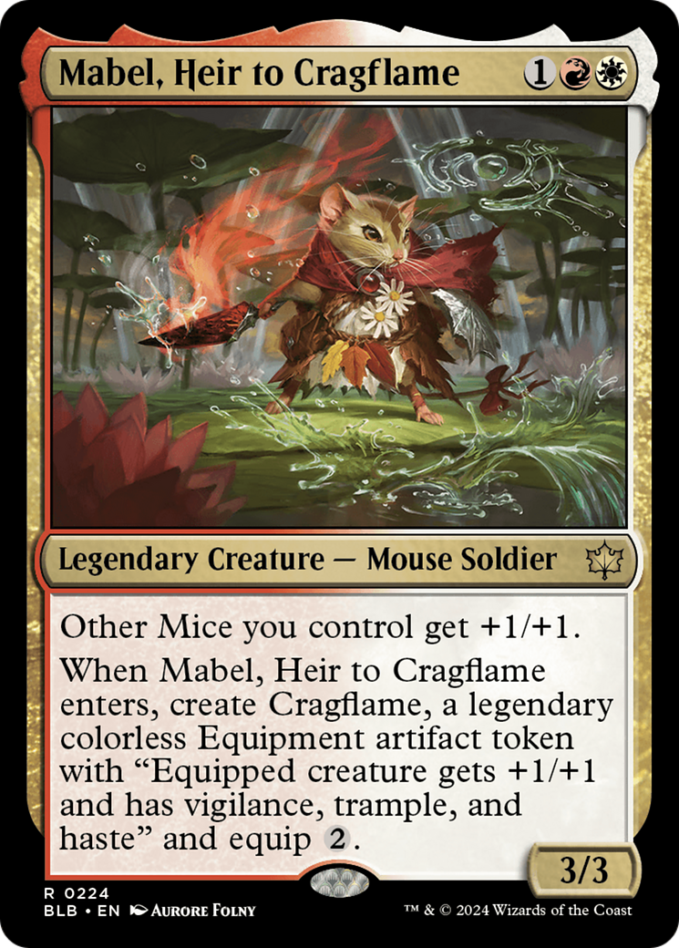 Mabel, Heir to Cragflame (224) - Bloomburrow